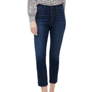 J.Crew High Rise Vintage Straight Button Fly Jeans